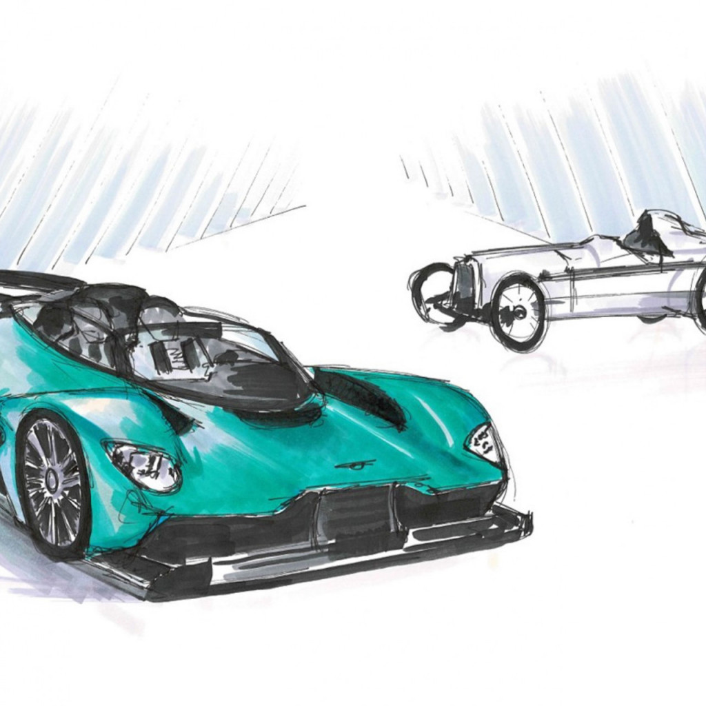 Aston Martin: How to draw speed, power and dynamics?
